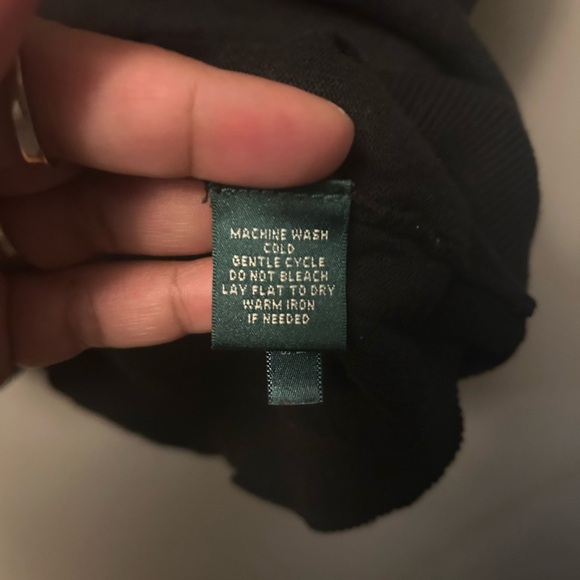 Lauren Ralph Lauren shirt - black 100% cotton sleeveless lightweight sweater - Picture 6 of 9